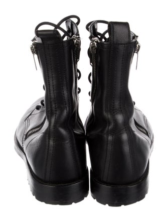 Saint Laurent Leather Combat Boots