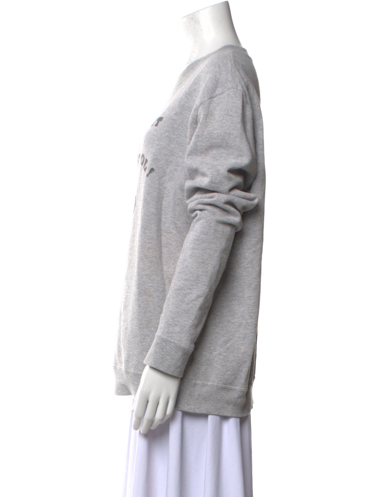 Saint Laurent Graphic Print Crew Neck Sweatshirt