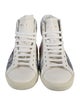Saint Laurent Leather Graphic Print Sneakers