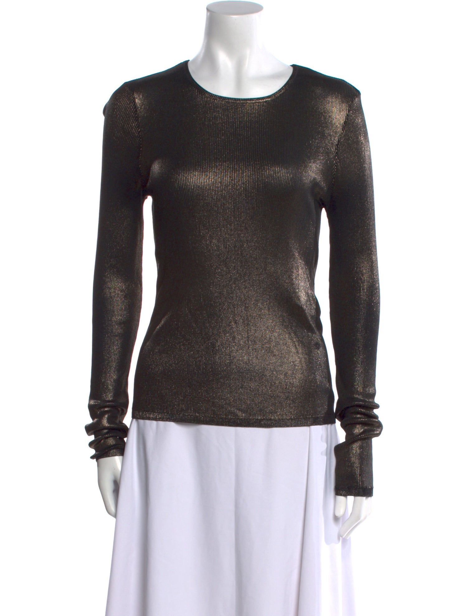 Saint Laurent Crew Neck Long Sleeve Top