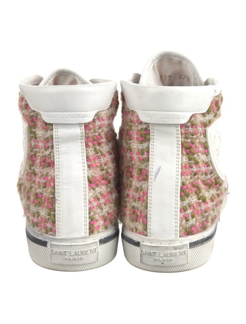 Saint Laurent Tweed Tweed Pattern Sneakers