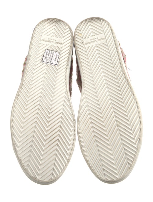 Saint Laurent Tweed Tweed Pattern Sneakers