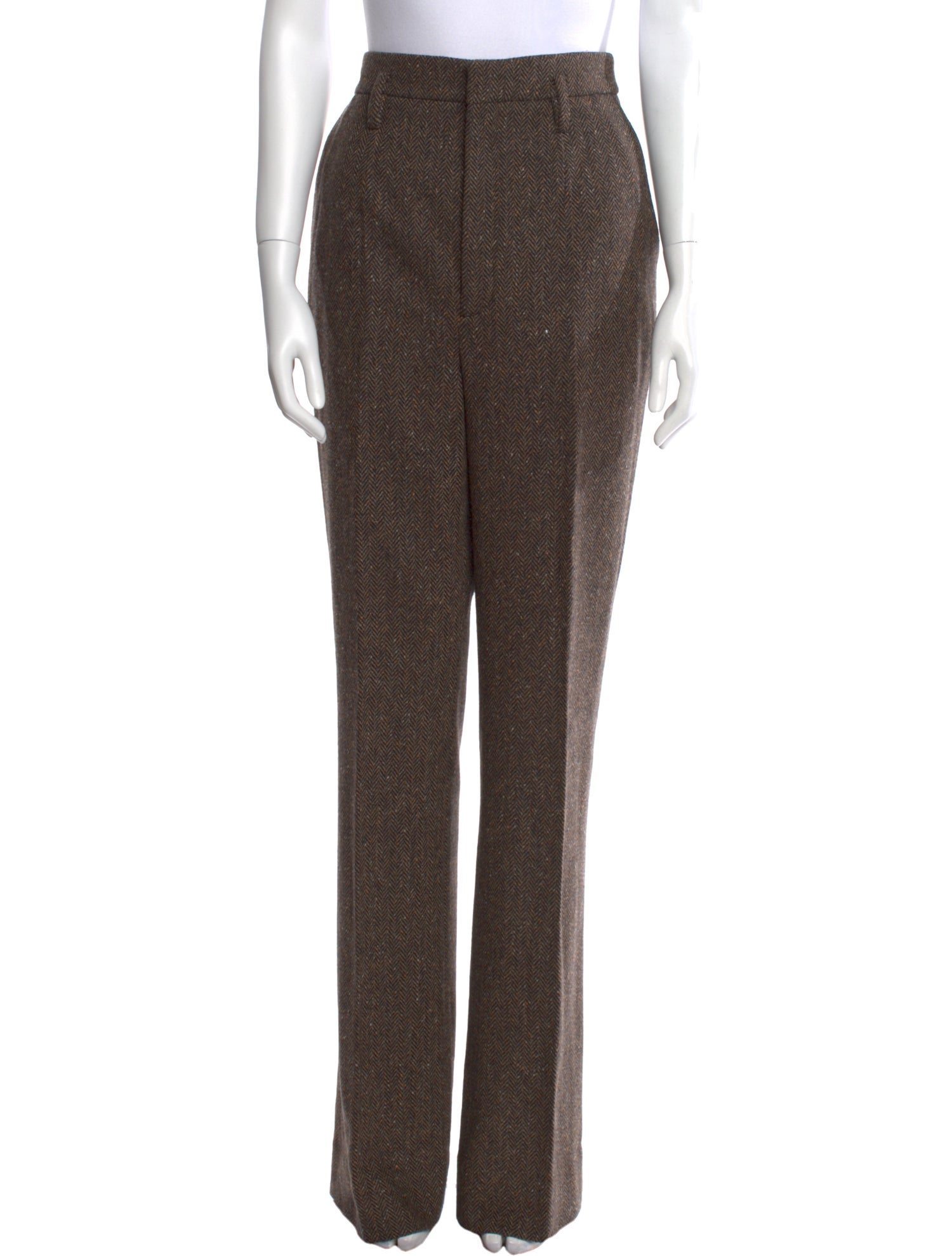 Saint Laurent Wool Wide Leg Pants