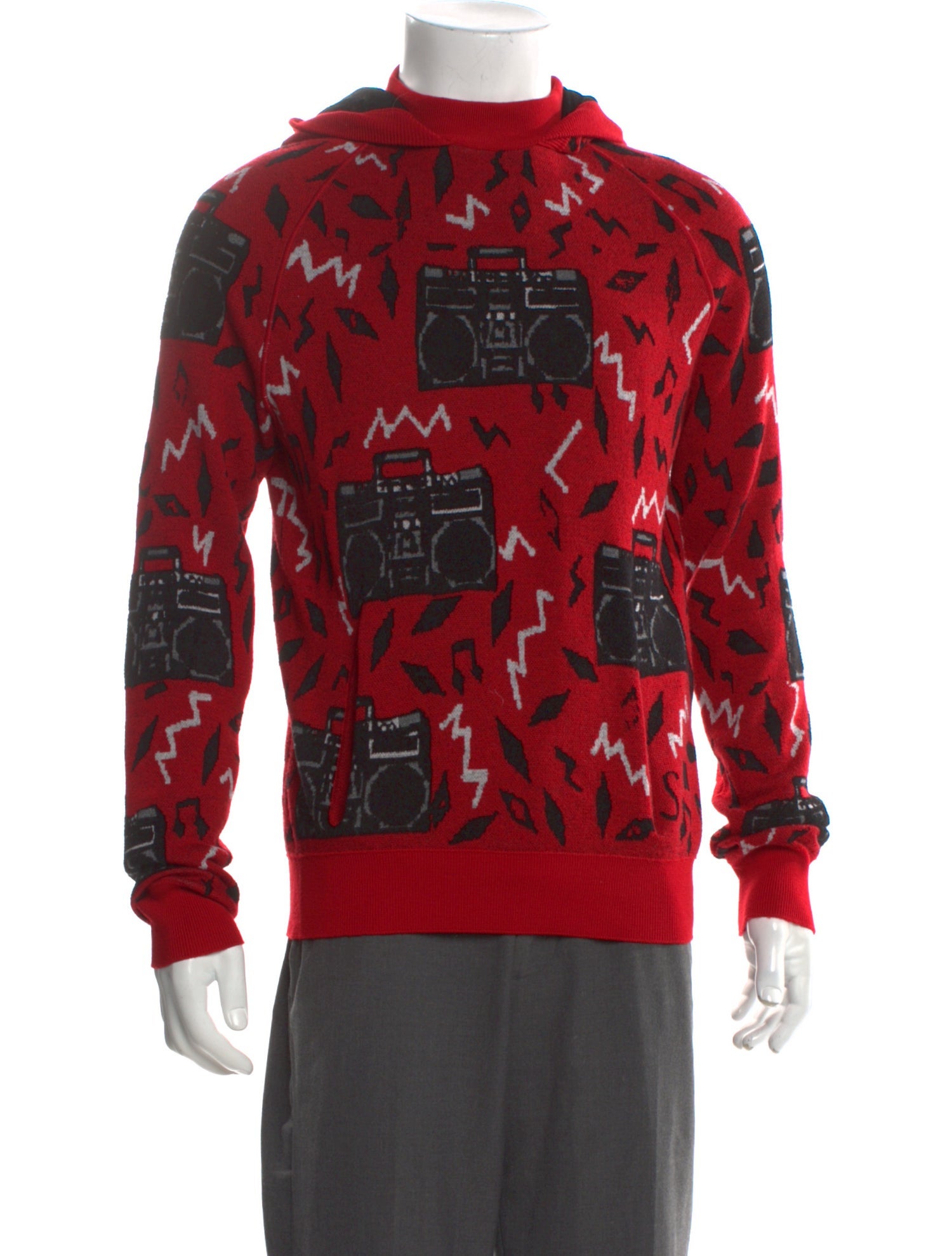 Saint Laurent 2019 Boom Box Intarsia Pullover