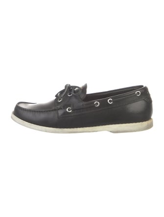 Saint Laurent Leather Boat Shoes
