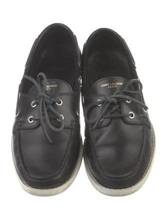 Saint Laurent Leather Boat Shoes