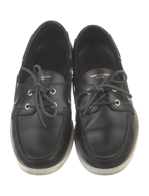 Saint Laurent Leather Boat Shoes