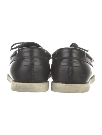 Saint Laurent Leather Boat Shoes