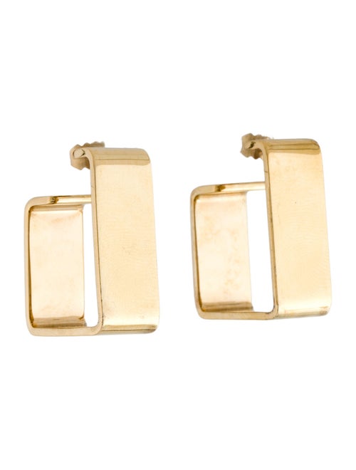 Saint Laurent Square Hoop Earrings