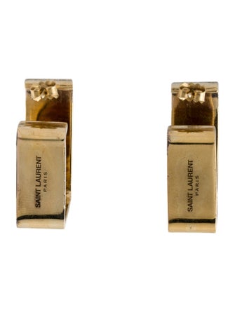 Saint Laurent Square Hoop Earrings