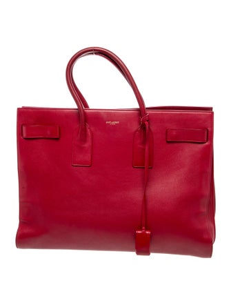 Saint Laurent Leather Sac De Jour Large