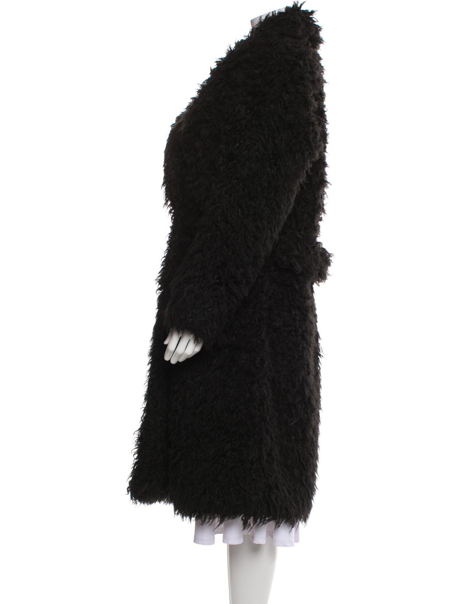 Saint Laurent Faux Fur Faux Fur Coat