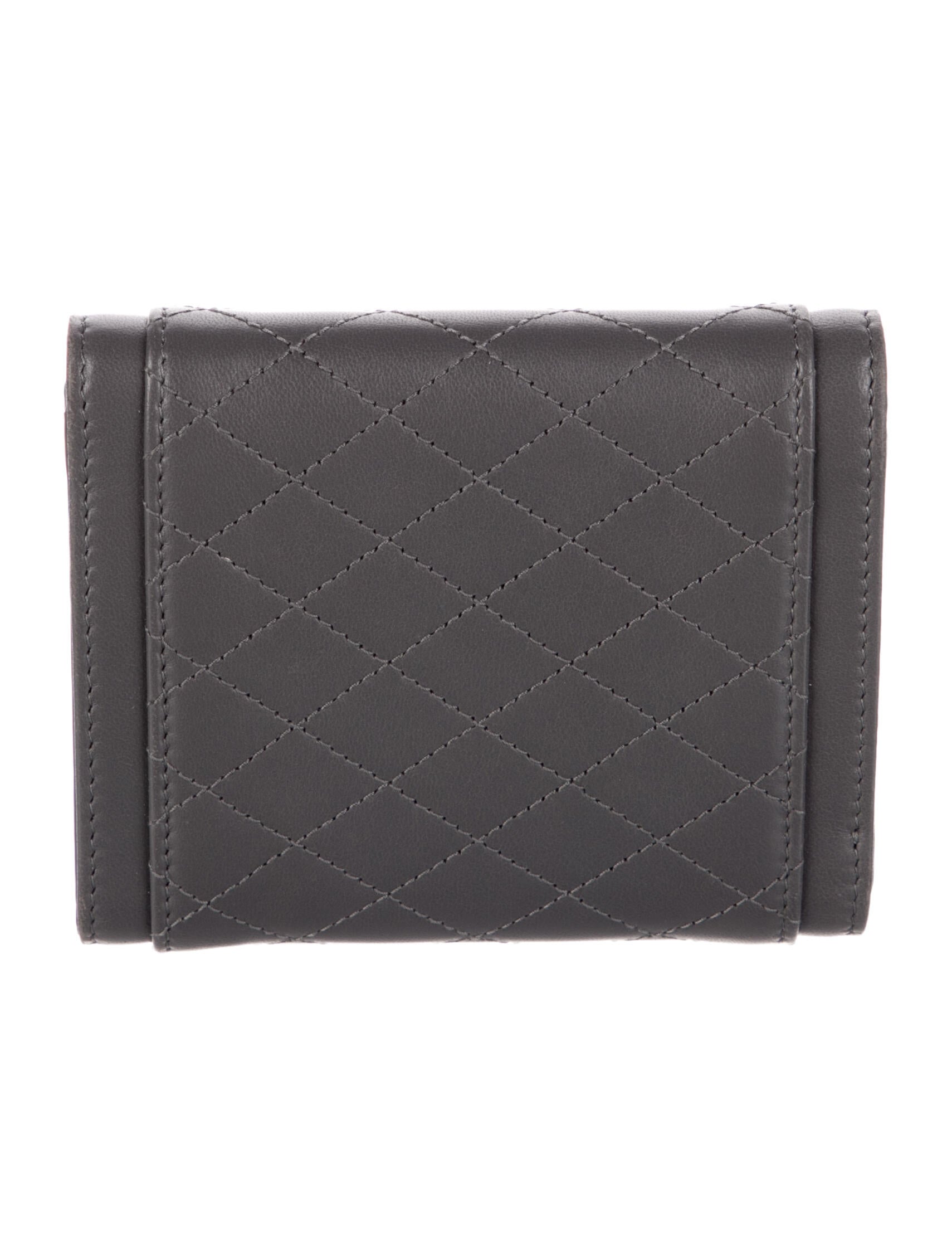 Saint Laurent Leather Compact Wallet