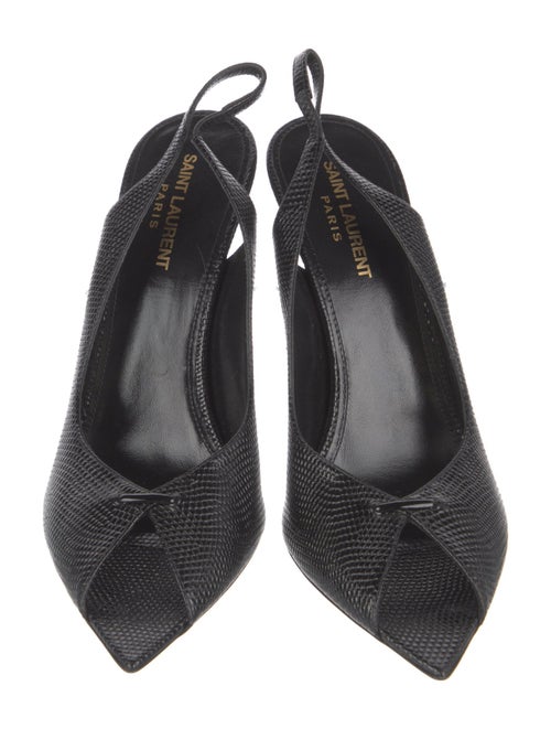 Saint Laurent Leather Slingback Pumps