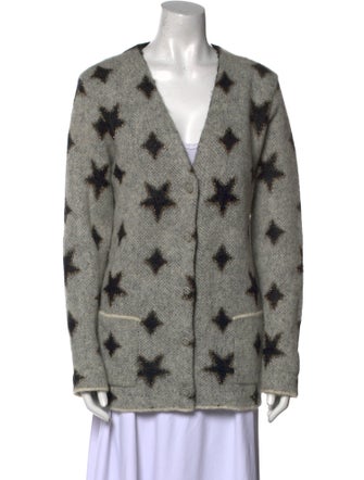 Saint Laurent Mohair Printed Sweater