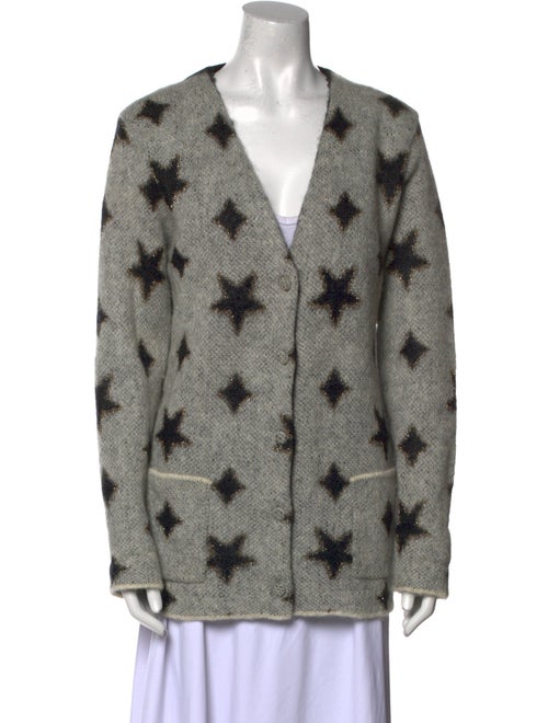 Saint Laurent Mohair Printed Sweater
