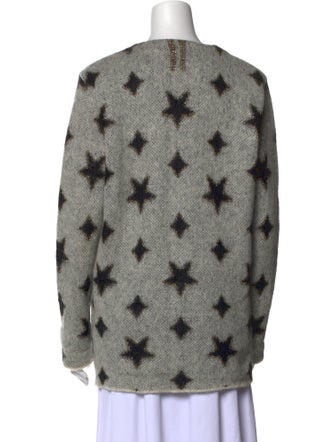 Saint Laurent Mohair Printed Sweater