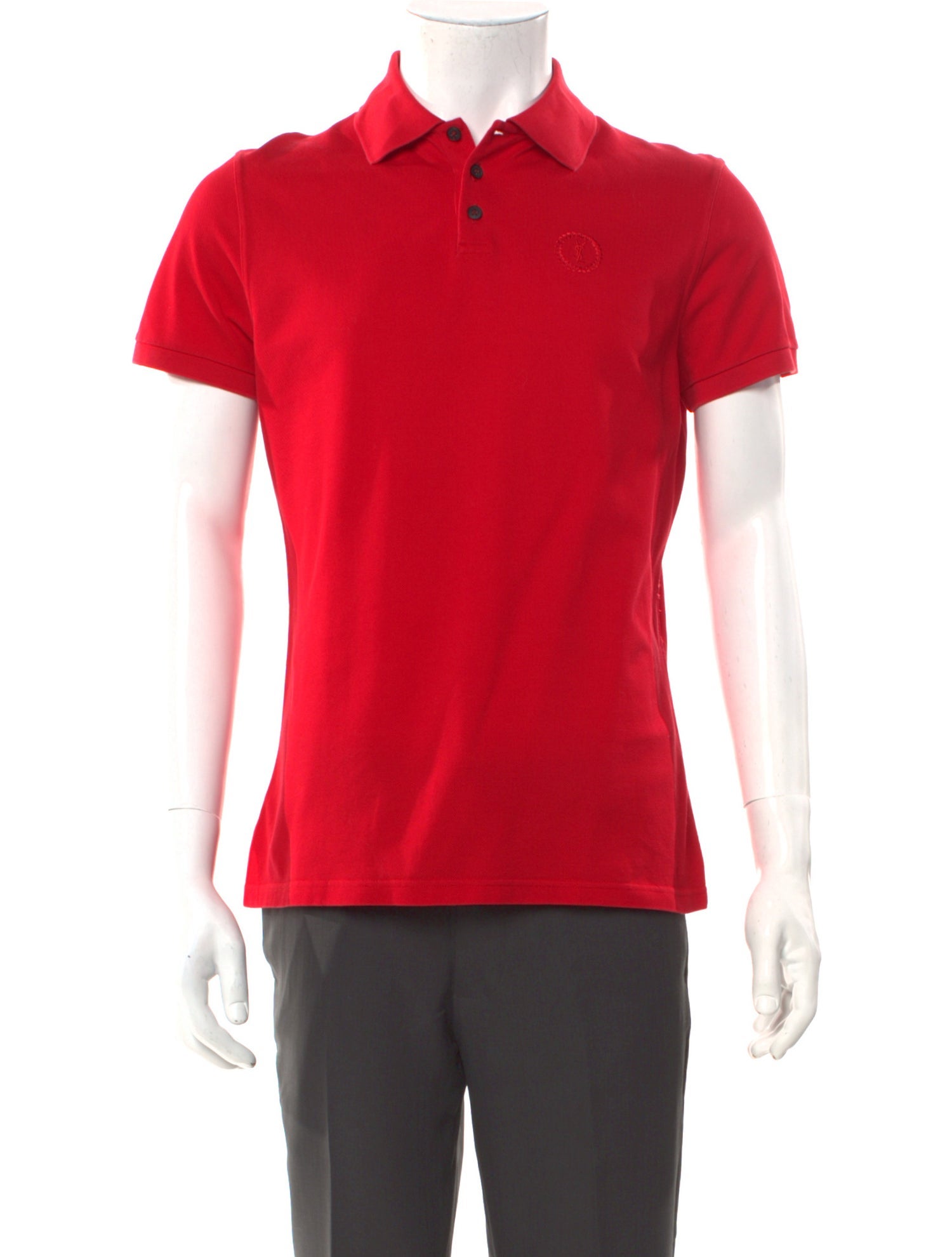Saint Laurent New Sport Pique Collar Polo Shirt