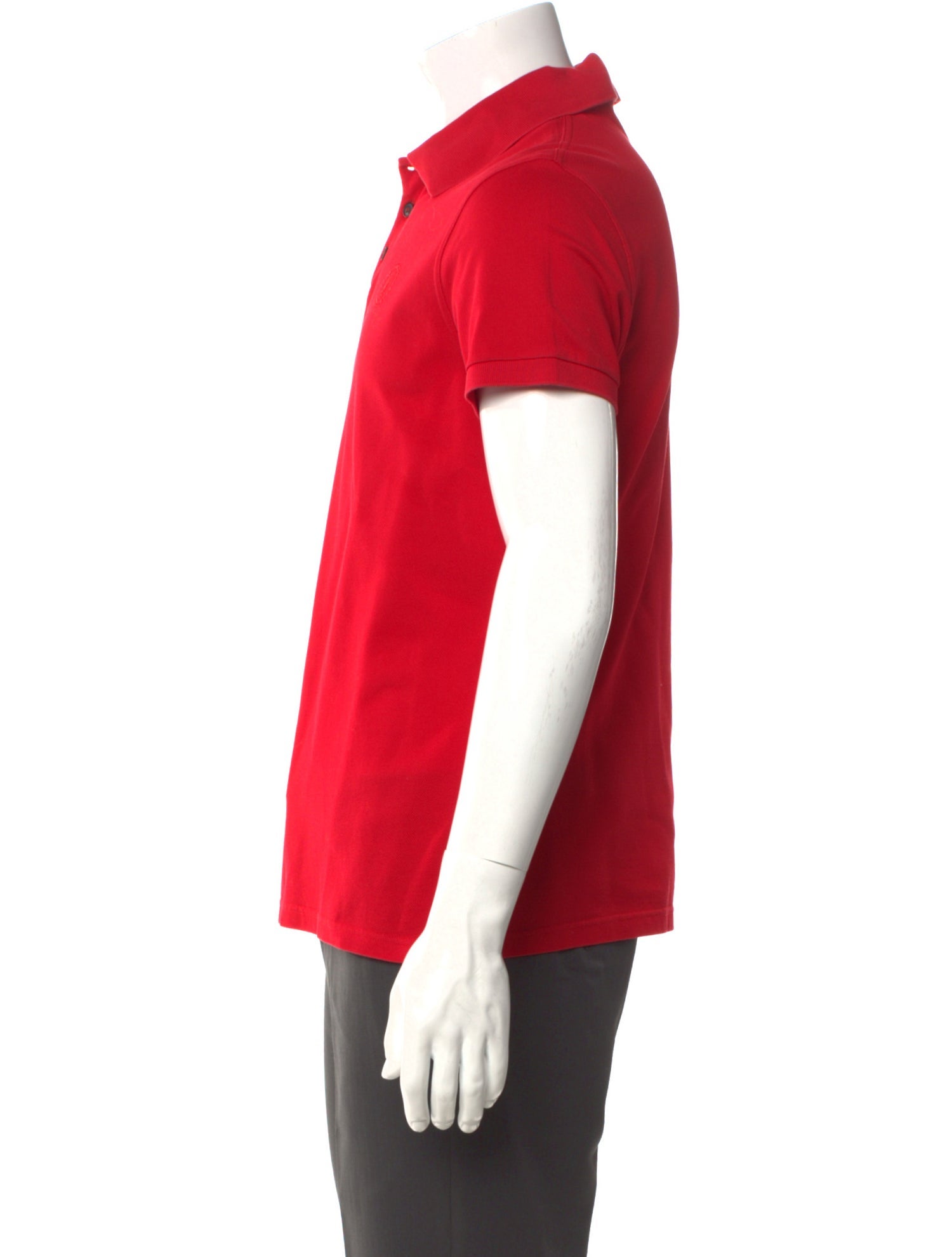 Saint Laurent New Sport Pique Collar Polo Shirt