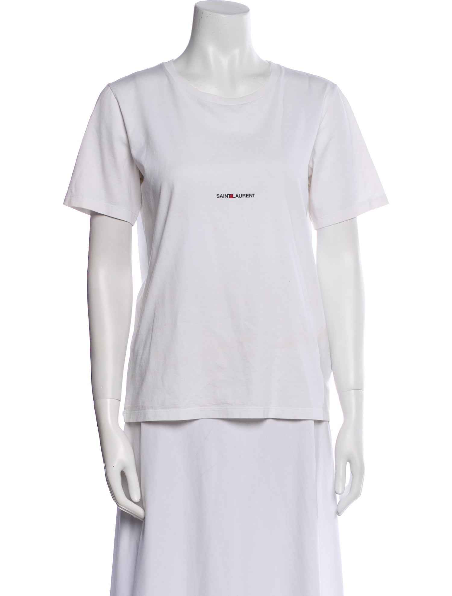 Saint Laurent Graphic Print Crew Neck T-Shirt