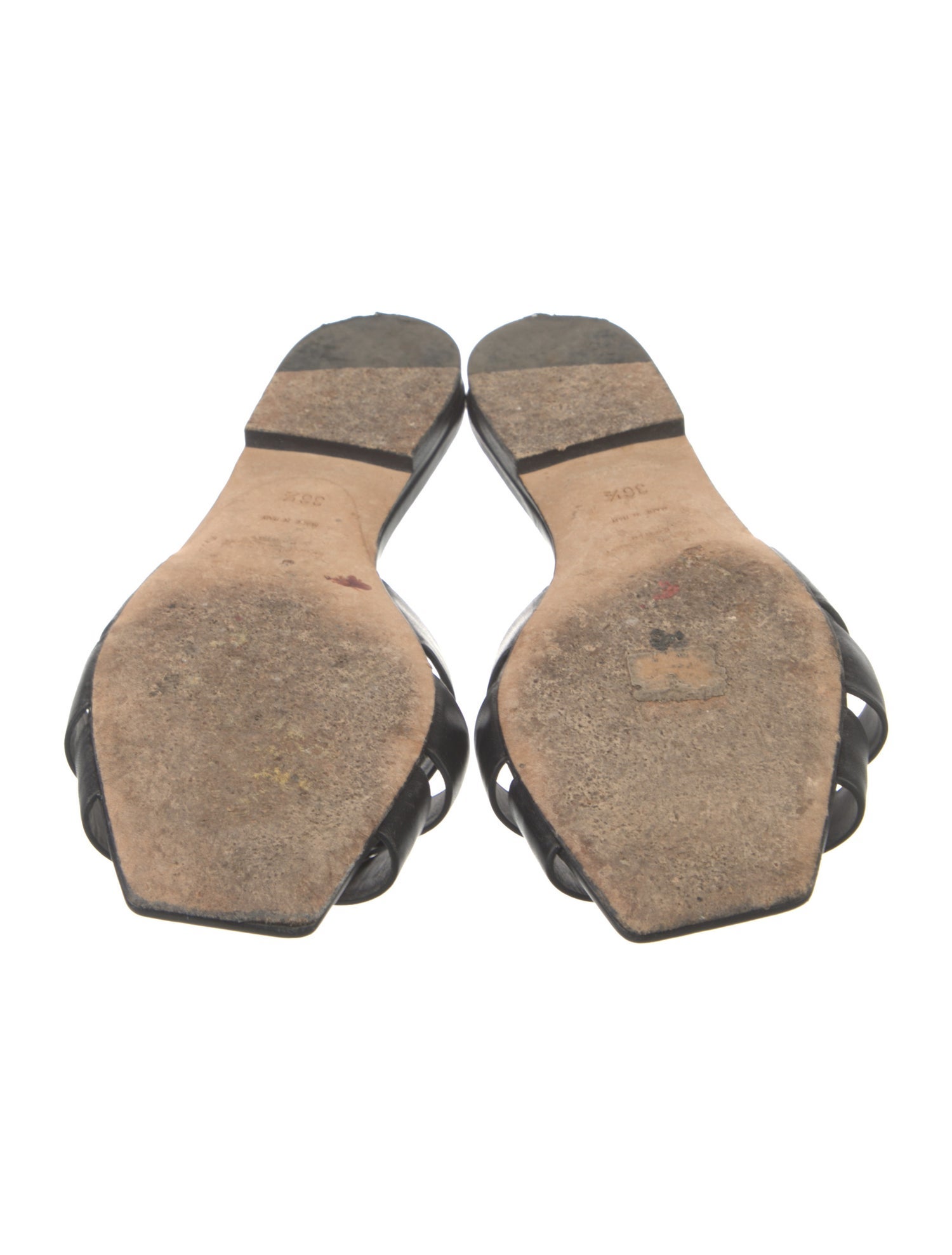 Saint Laurent Leather Slides