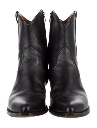 Saint Laurent Leather Western Boots