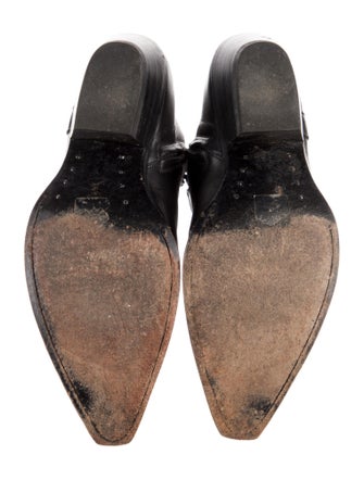 Saint Laurent Leather Western Boots