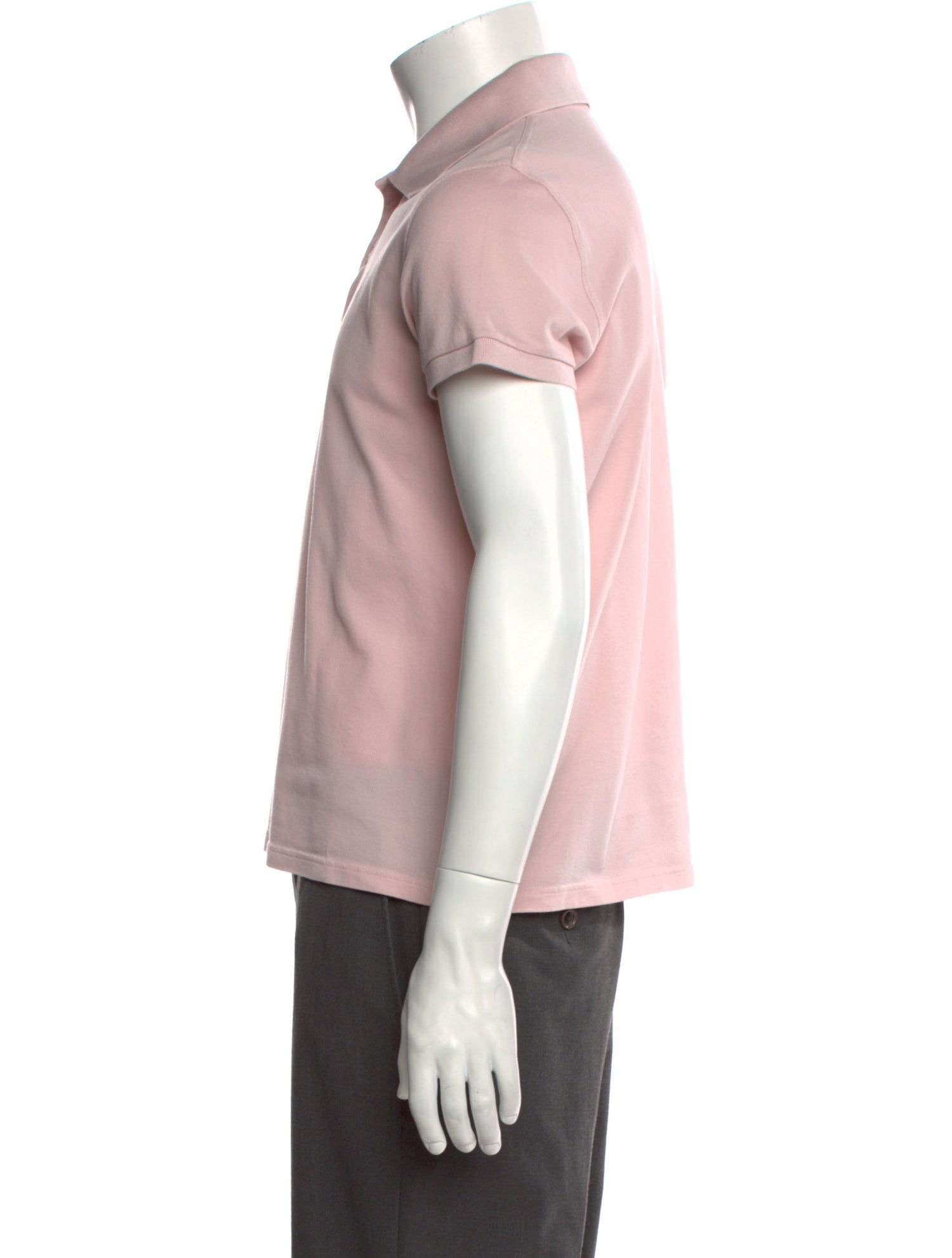 Saint Laurent Collar Short Sleeve Polo Shirt