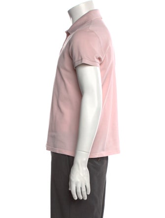 Saint Laurent Collar Short Sleeve Polo Shirt