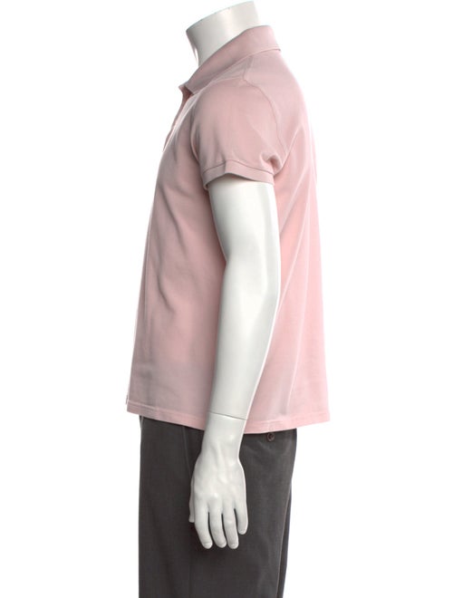 Saint Laurent Collar Short Sleeve Polo Shirt