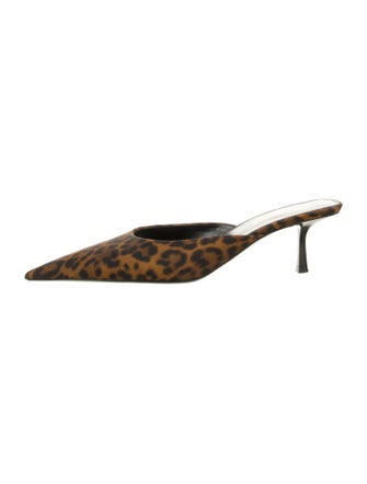 Saint Laurent Animal Print Mules