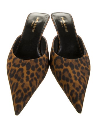 Saint Laurent Animal Print Mules