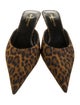 Saint Laurent Animal Print Mules