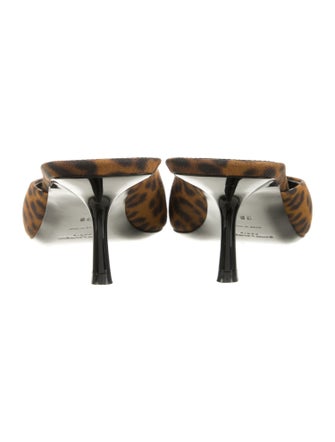Saint Laurent Animal Print Mules