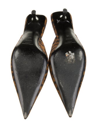 Saint Laurent Animal Print Mules