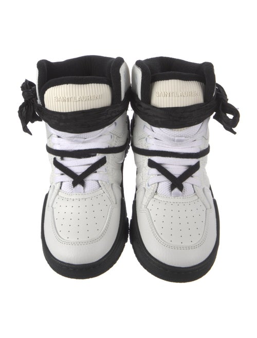 Saint Laurent Leather Colorblock Pattern Sneakers