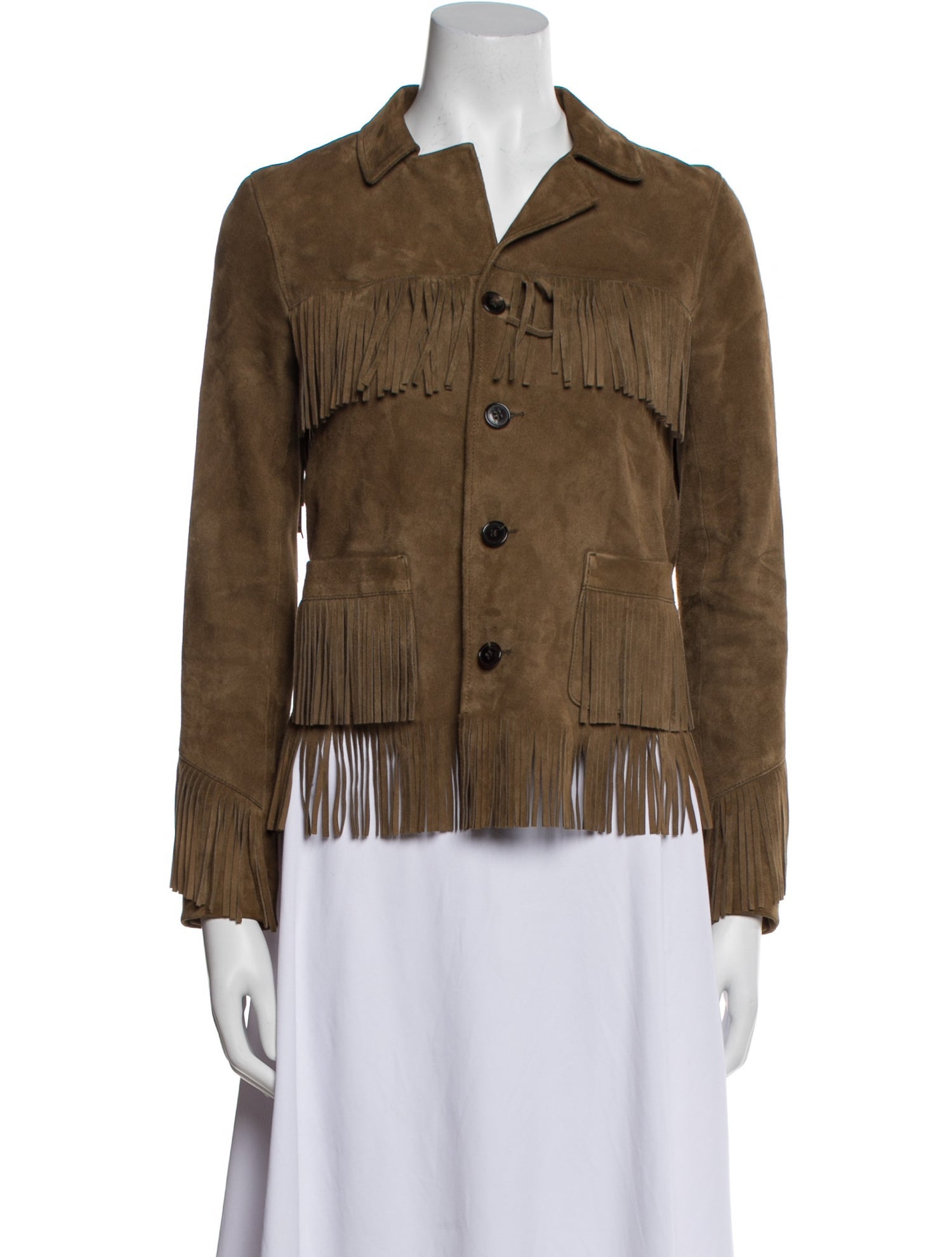 Saint Laurent Suede Utility Jacket