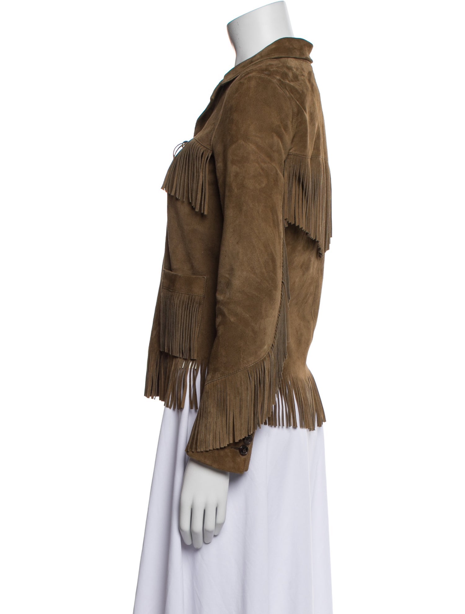 Saint Laurent Suede Utility Jacket