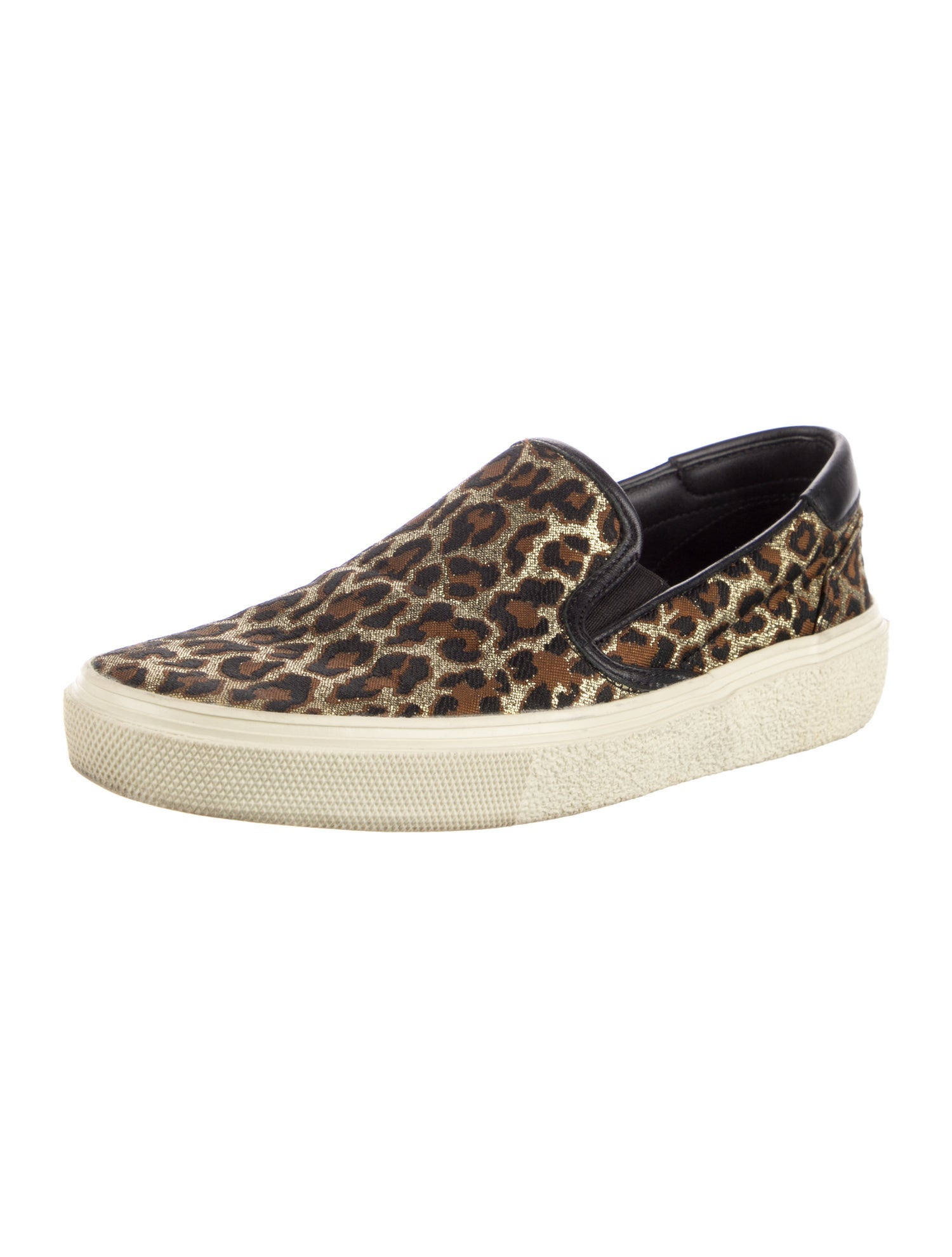 Saint Laurent Skate Animal Print Loafers