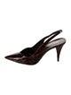 Saint Laurent Patent Leather Slingback Pumps