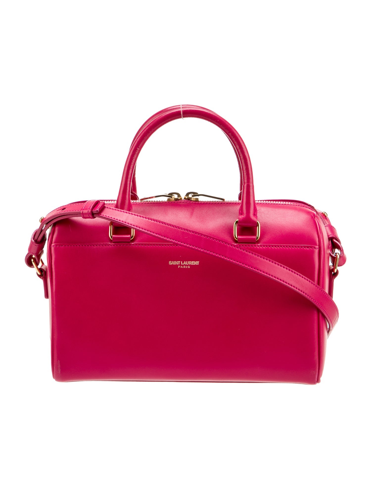 Saint Laurent Leather Classic Duffle Baby