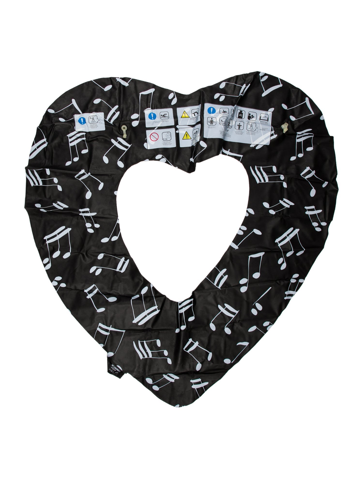 Saint Laurent x Floatie Kings Musical Note Heart Float