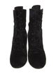 Saint Laurent Velvet Lace-Up Boots