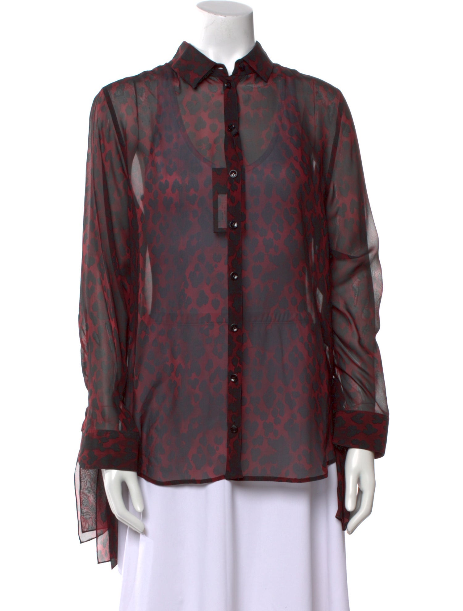 Saint Laurent 2018 Silk Button-Up Top w/ Tags