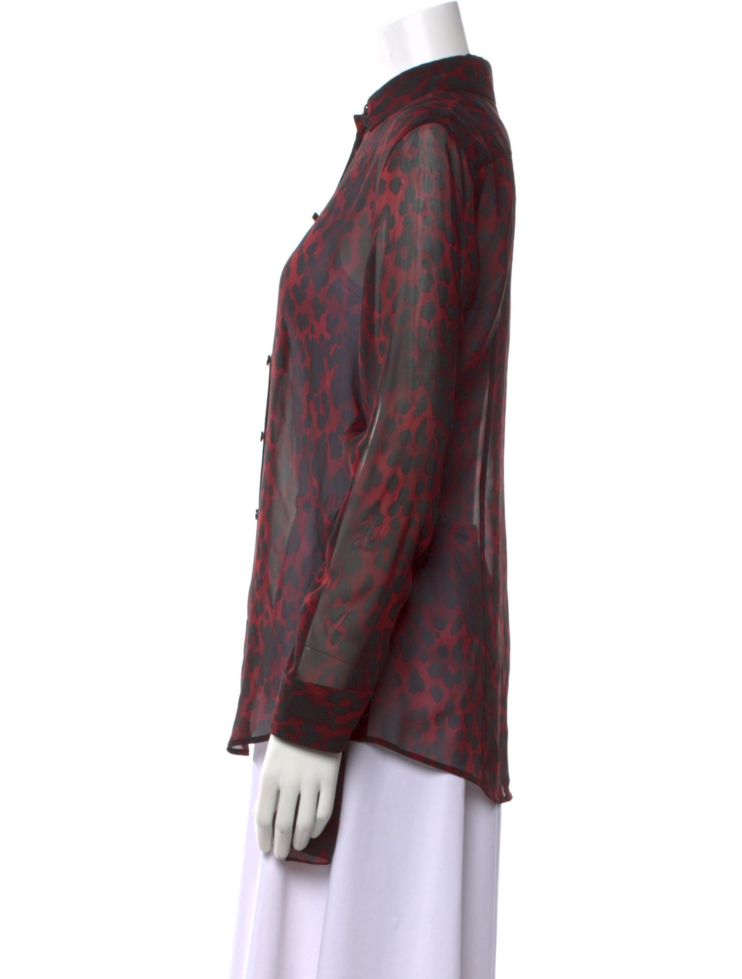 Saint Laurent 2018 Silk Button-Up Top w/ Tags