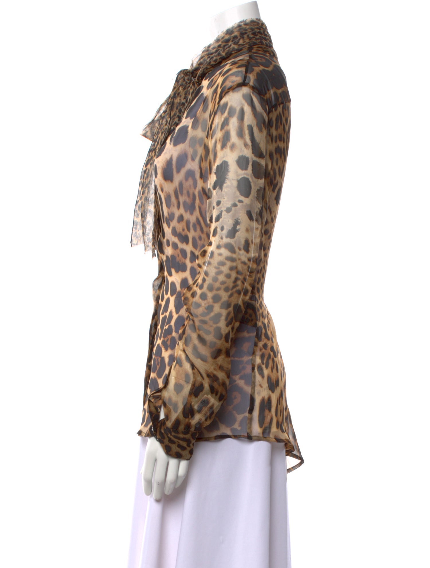 Saint Laurent 2018 Silk Button-Up Top