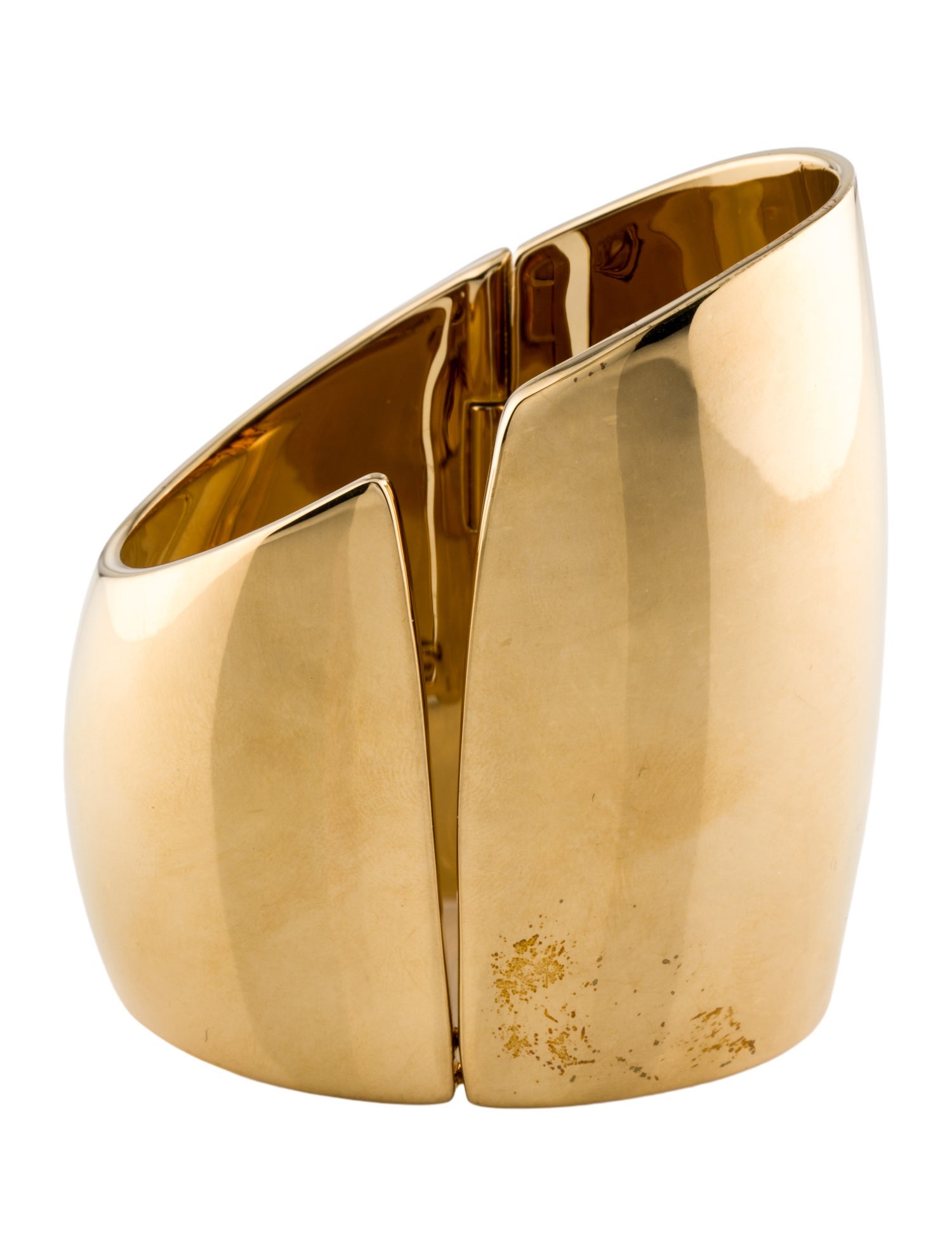 Saint Laurent Asymmetrical Split Hinged Cuff