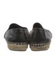 Saint Laurent Leather Whipstitch Trim Espadrilles