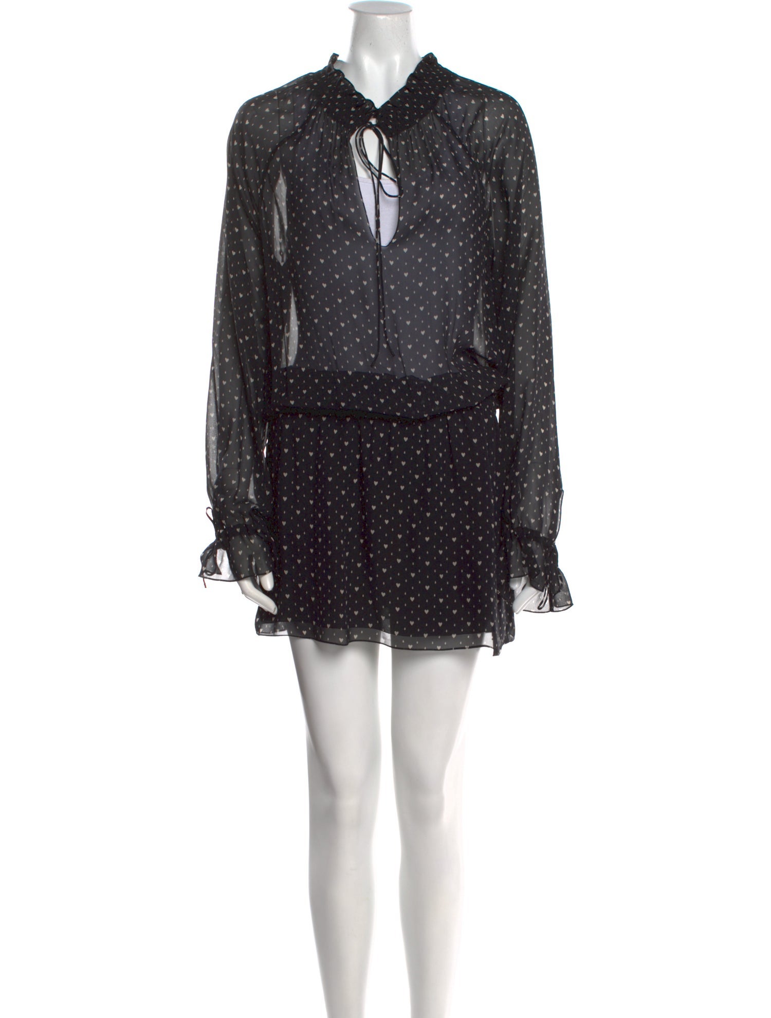 Saint Laurent Silk Mini Dress