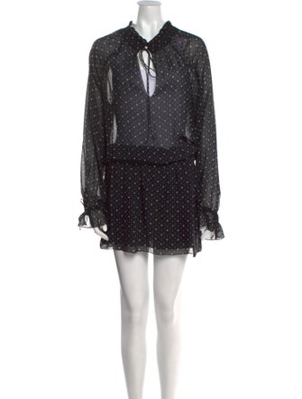 Saint Laurent Silk Mini Dress